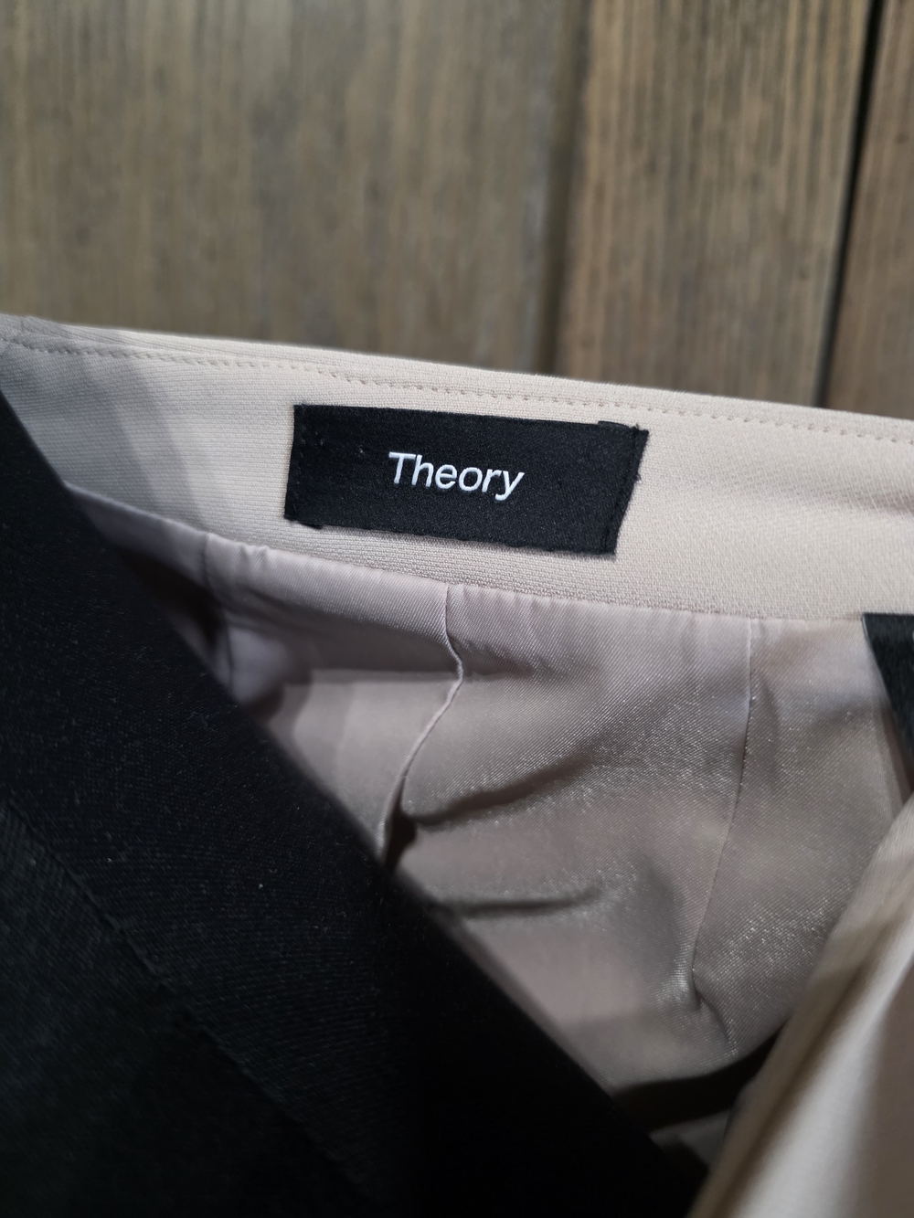 Theory Women's Light Cream Single-Button Blazer - Picture 3 of 5